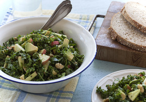 Kale Salad with Apples and Walnuts | Joy of Yum