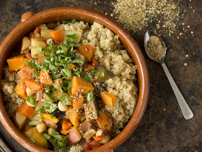 Fragrant Moroccan Vegetable Stew with Dukka | Joy of Yum