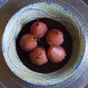 Pears in Red Wine & Orange Juice | Joy of Yum